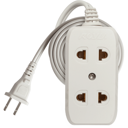 ROYU 4 Gang Universal Extension Cord with One Master Swtich