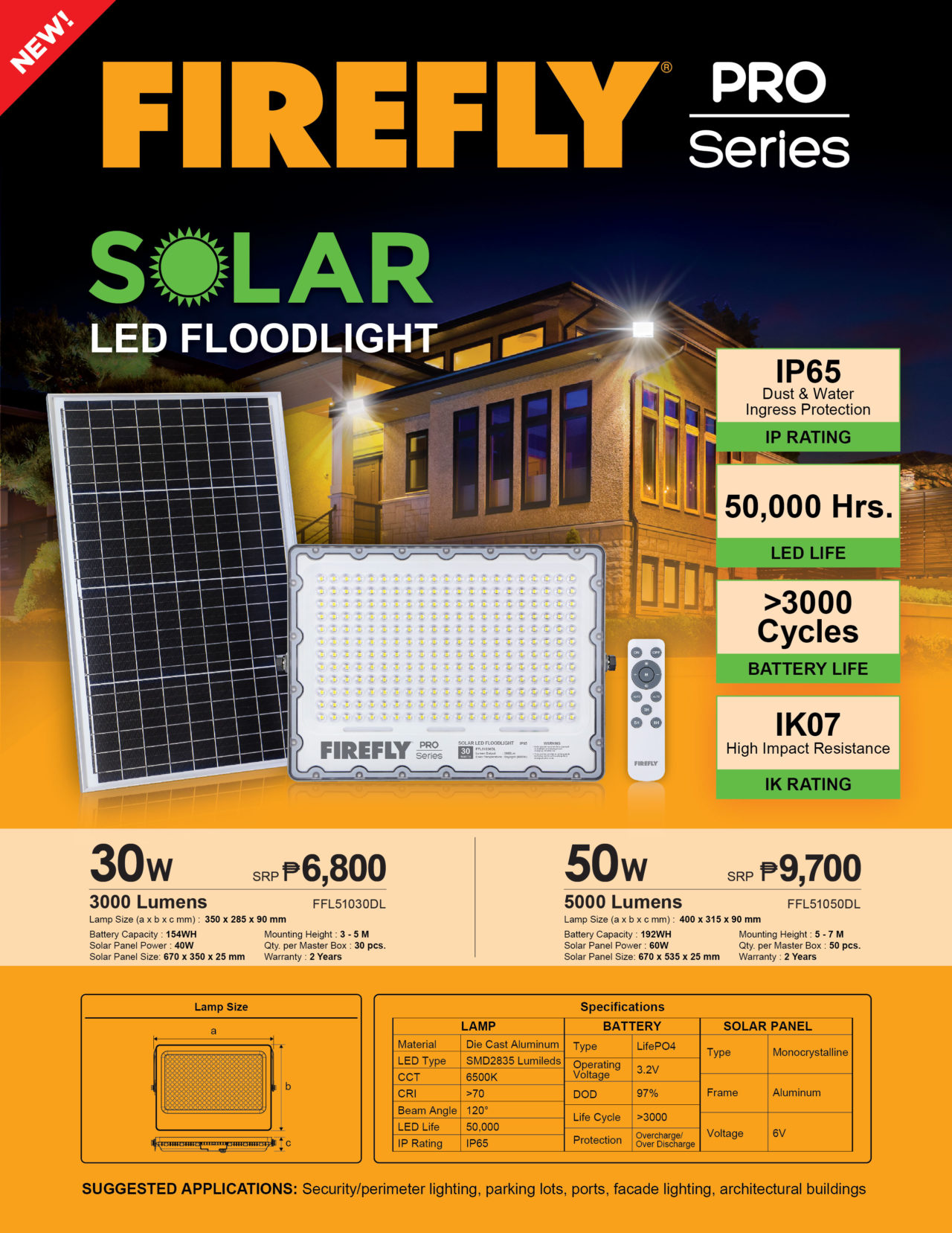 Firefly Solar Streetlight and Floodlight Firefly Electric and Lighting Corporation