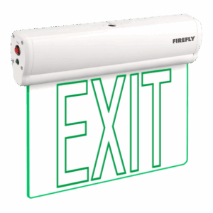 FIREFLY 1.2V Single-Faced Exit Light with Wall/Ceiling Mount Option 350mAh Ni-CD Battery