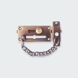 Door Chain w/ Bolt Double Lock 201 Stain