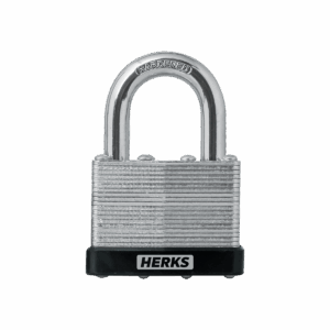 45mm laminated padlock, brass cylinder w