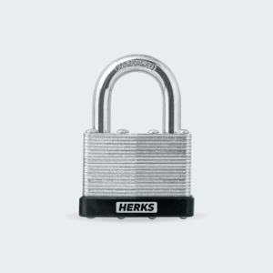 65mm laminated padlock, brass cylinder w