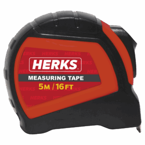 HERKS Measuring Tape Rubber Case 5 meter