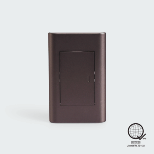 Plano one gang switch Set- Dark Gray