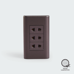 Plano three gang Outlet Set- Dark Gray