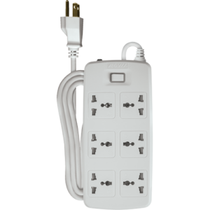 ROYU 6 Gang Univ.Socket w/ 1 Main Switch