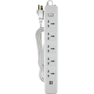 ROYU 5 Gang Univ.Socket w/ 1 Main Switch