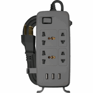 ROYU 4 Gang w/ 3USB Charger & 1Switch,Gray