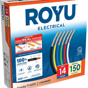 ROYU 2.0mm2 #14 AWG THHN Stranded Red 150M