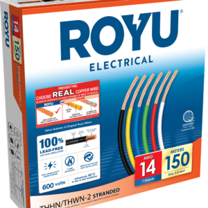 ROYU 2.0mm2 #14 AWG THHN Stranded White 150M