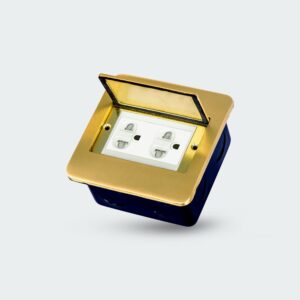 Royu Bronze Square Floor Receptacle wit