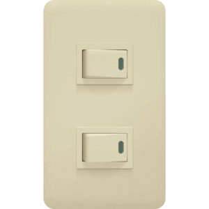 ROYU WH 2-Gang Switch w/ LED
