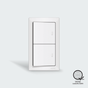Royu Super Wide 2-Gang Switch with Plate