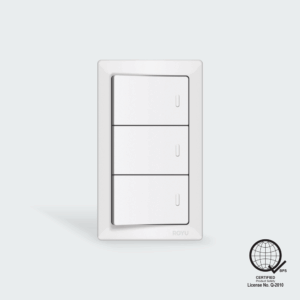 Royu Super Wide 3-gang Switch with Plate