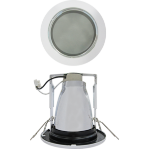 FIREFLY Round Vertical Downlight Recessed Type with Partial Frosted Glass