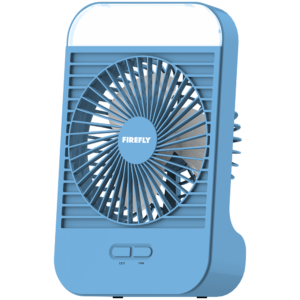 FIREFLY 5” Blue Rechargeable Fan with Night Light