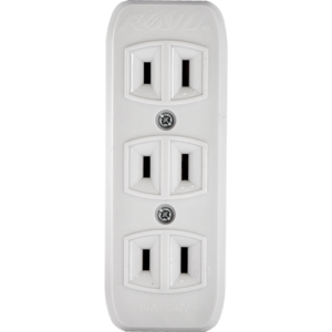 ROYU 3 Gang Spring Loaded Outlet