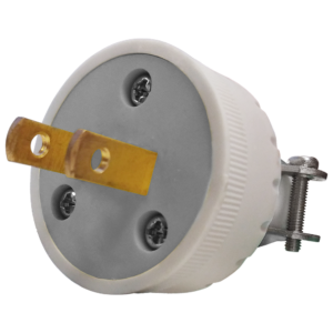 ROYU 10A PVC Plug w/ Clamp (WHITE)