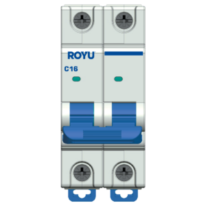 ROYU MCB Curve C 2P, 16A, 4.5kA