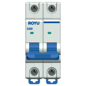 ROYU MCB Curve C 2P, 20A, 4.5kA