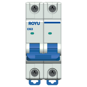 ROYU MCB Curve C 2P, 63A, 4.5kA