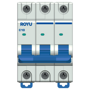 ROYU MCB Curve C 3P, 10A, 6.0kA