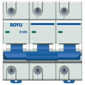 ROYU MCB Curve C 3P, 125A, 10.0kA